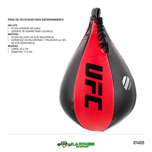 PERA DE VELOCIDAD NEGRA ROJA UFC