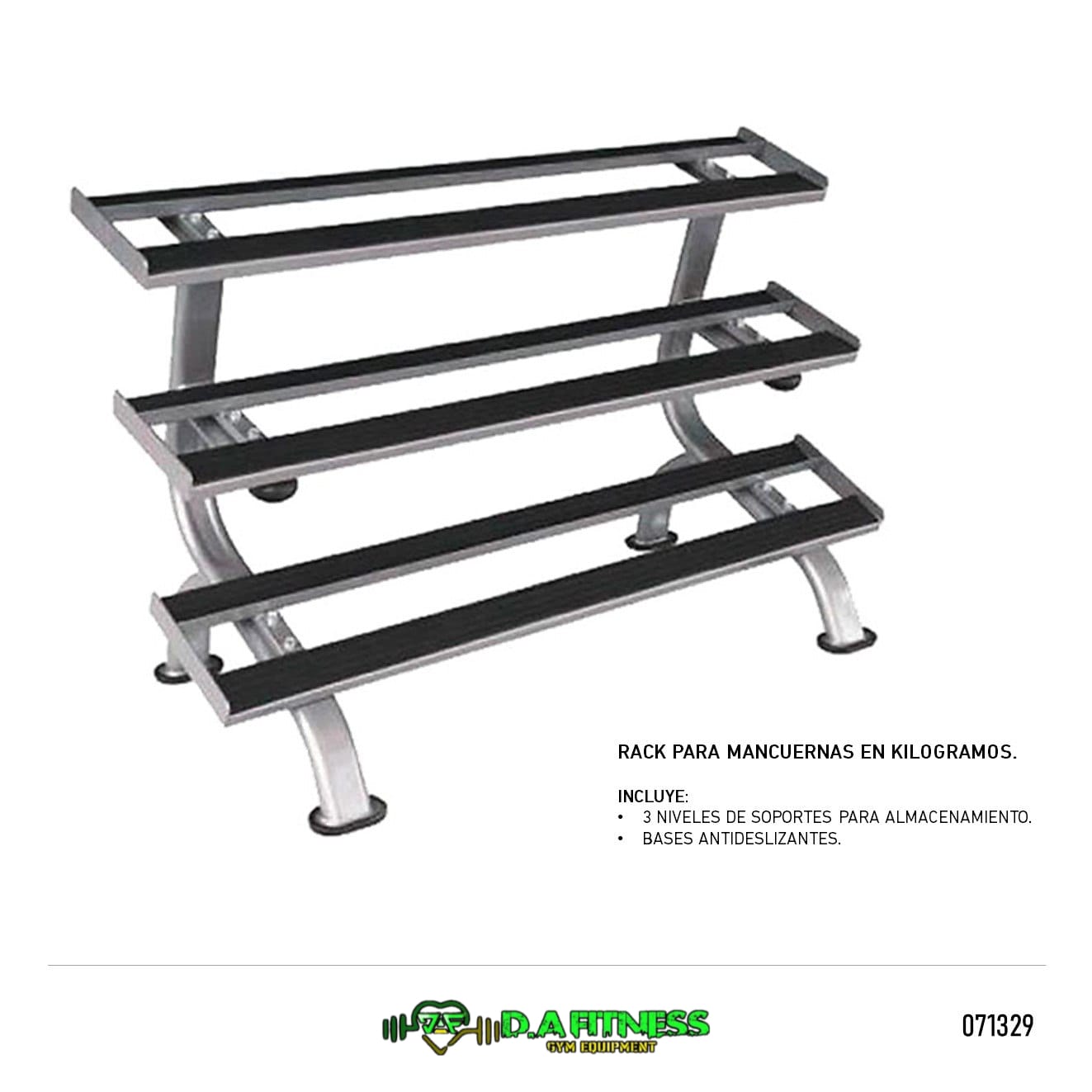 RACK HORIZONTAL PARA MANCUERNAS TRES NIVELES