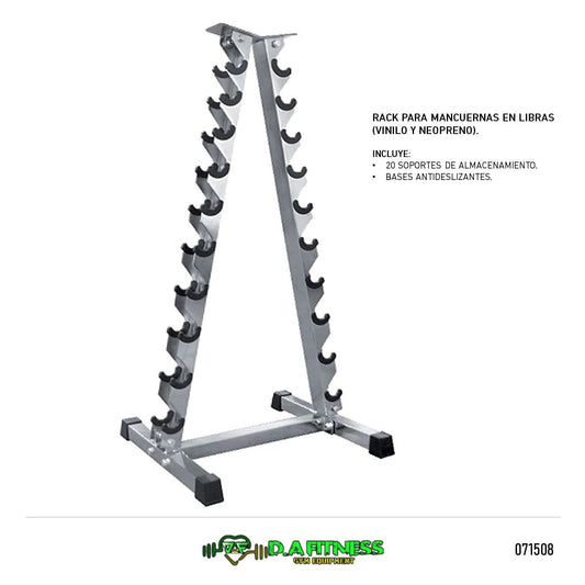 RACK PIRAMIDAL PARA MANCUERNAS RK2067C
