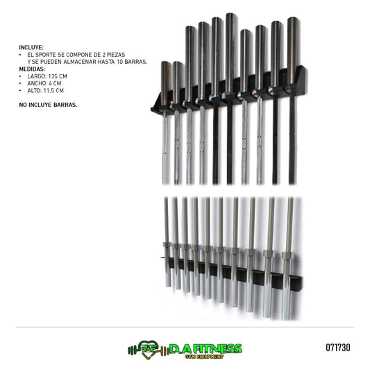 RACK VERTICAL PARA BARRAS OLIMPICAS