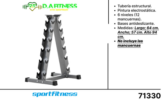 RACK PARA MANCUERNAS HEXAGONALES (PIRAMIDAL) VDMR003