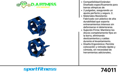 SEGUROS PLASTICOS PARA BARRA OLIMPICA 2PUL CL35