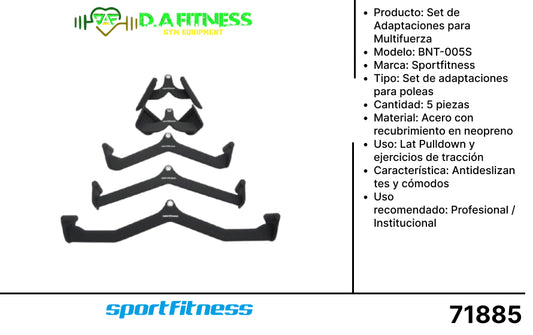 SET X 5 ADAPTACIONES PARA DORSAL