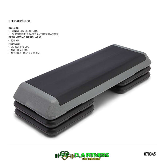 STEP AEROBICO (3 niveles AJUSTABLE) SP.003