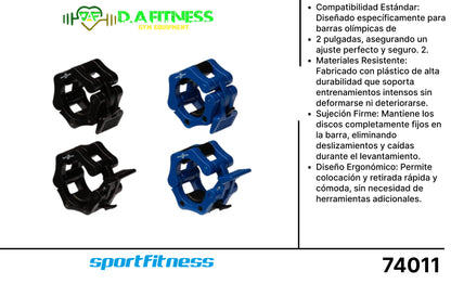 SEGUROS PLASTICOS PARA BARRA OLIMPICA 2PUL CL35